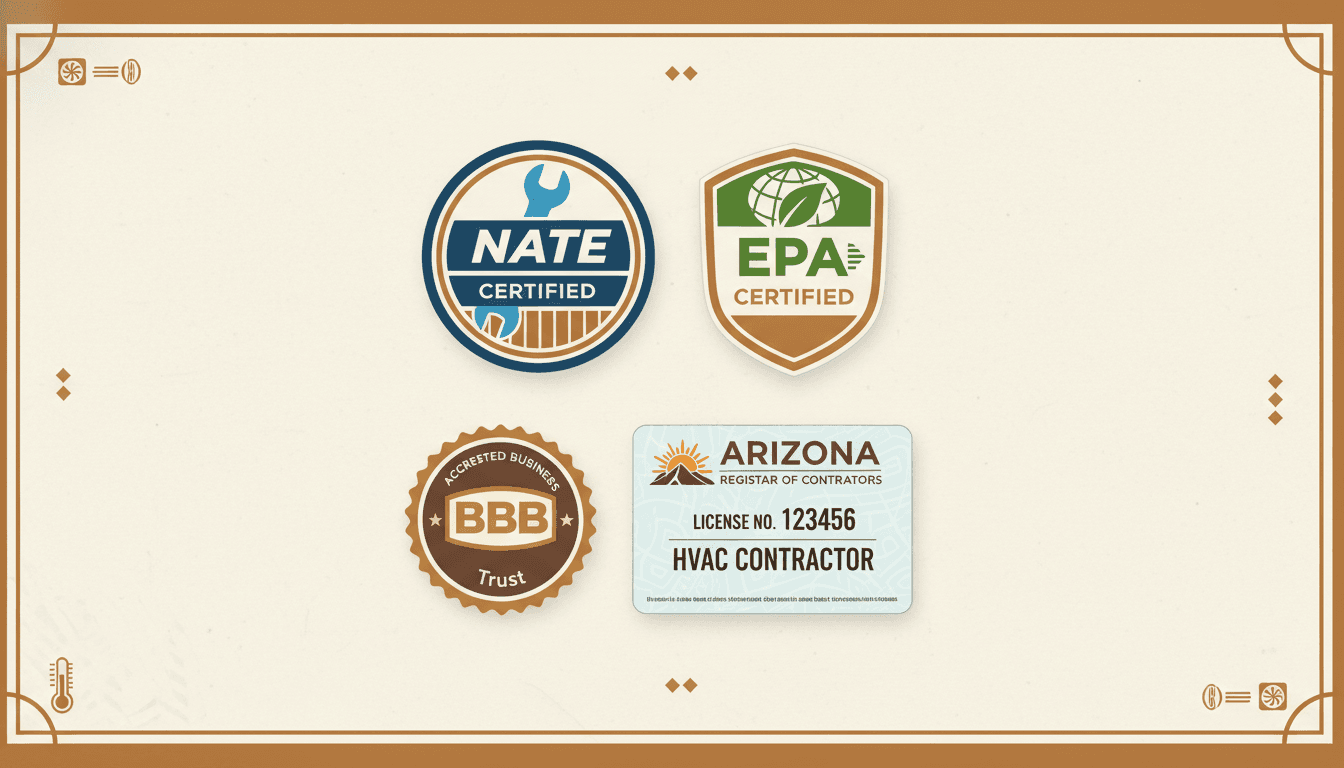 HVAC certifications and licenses